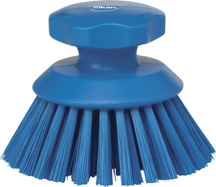 Vikan hygiëne ronde werkborstel, blauw, hard, /110mm en 110mm hoog