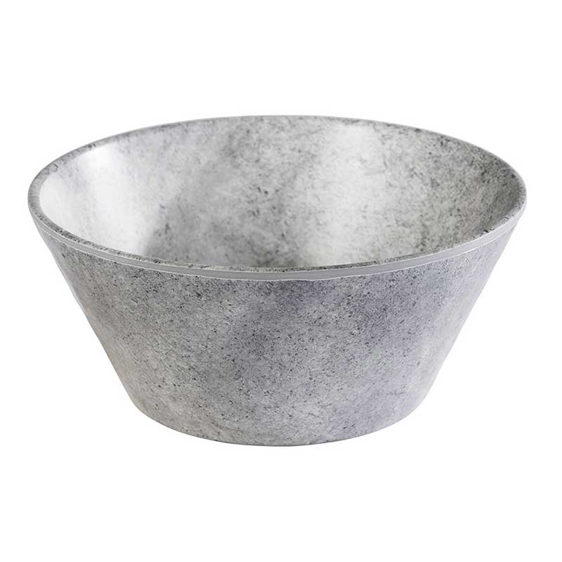 Melamine kom rond betonlook