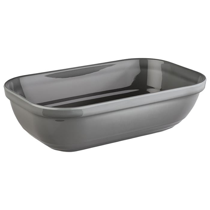 Melamine schaal 'Emma' grijs, GN1/4 265x162x75mm, 1.5L, geschikt voor in de vaatwasser.