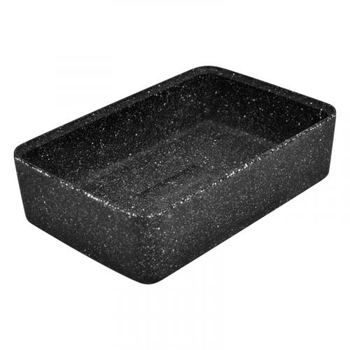 Schaal, zwart granietlook, 260x173x70mm (LxBxH) 1.5L, Kata Stone