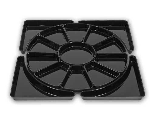 ABS schalenset Rondeel (15-delig) - 840x840x40mm - Zwart - Van Erkel Winkelmaterialen