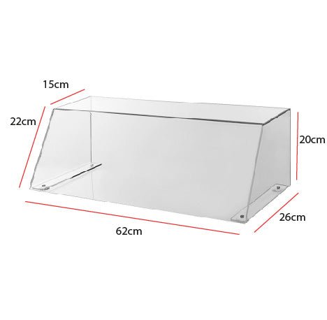Beschermkap zijkanten dicht - 620x200mm - Van Erkel Winkelmaterialen