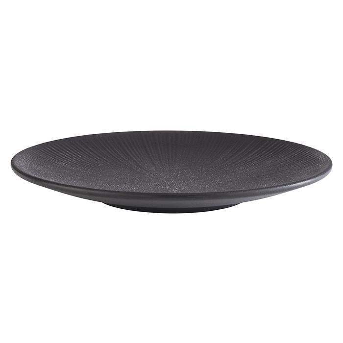 Bord 'Nero' - Ø260mm - Zwart - Van Erkel Winkelmaterialen