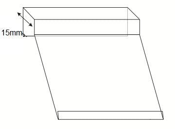 Broodrekhouder schuin hangend - 15mm - 85x54mm - Van Erkel Winkelmaterialen