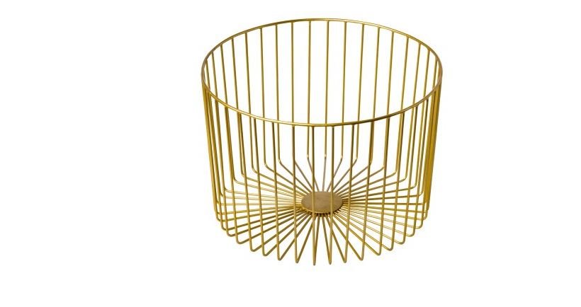 Draadmand rond - Ø330mm - Goud - Van Erkel Winkelmaterialen