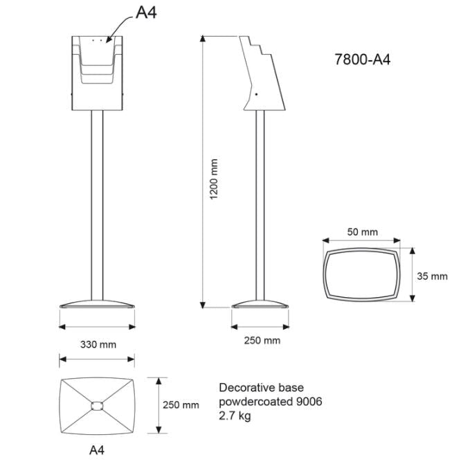 Informatiestandaard - 3x (A4) 210x297mm - Van Erkel Winkelmaterialen