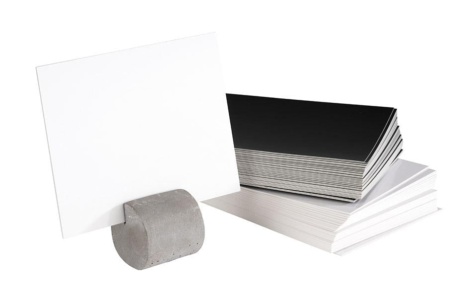 Kaarthouder beton (4st) - 30x30x30mm - Van Erkel Winkelmaterialen