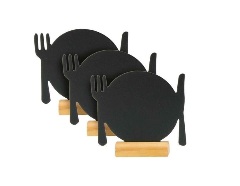 Krijt tafelstandaard "Bestek" - 100x105x20mm - Van Erkel Winkelmaterialen