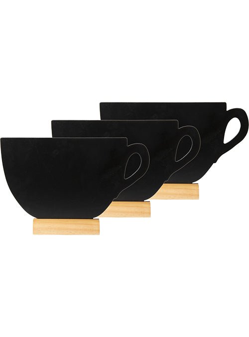 Krijt tafelstandaard "Koffiekopje" - 90x135x20mm - Van Erkel Winkelmaterialen
