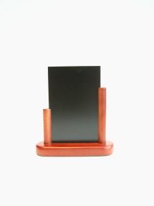 Krijt tafelstandaard mahonie - 105x148mm (A6) - Mahonie - Van Erkel Winkelmaterialen