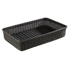 Kunststof GN mand 'Profiline' - 530x325x100mm (GN1/1) - Zwart - Van Erkel Winkelmaterialen