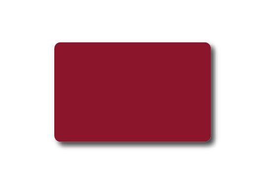 Kunststof kaarten kleur (100st) - 85x54mm - Bordeaux - Van Erkel Winkelmaterialen