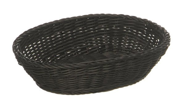 Kunststof mand rond 'Profiline' - Ø290x70mm - Zwart - Van Erkel Winkelmaterialen