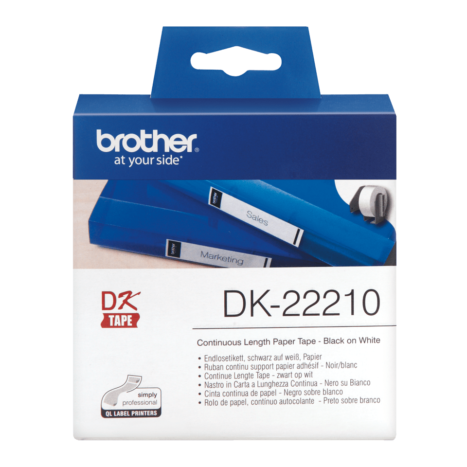 Label Brother (DK-22210) - 29x30mm - Van Erkel Winkelmaterialen