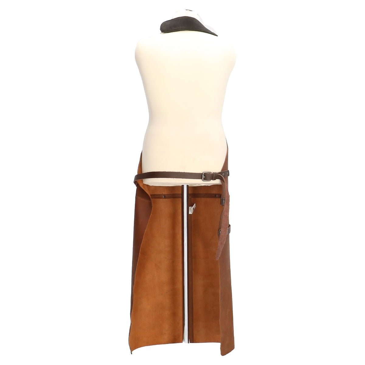 Lederen schort cognac - 650x500x850mm - Bruin - Van Erkel Winkelmaterialen