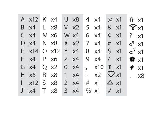 Letterbord aanvulling - Van Erkel Winkelmaterialen