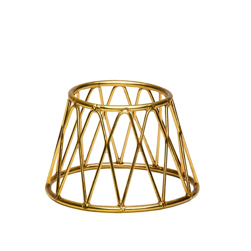 Buffetstandaard kroon, goudkleurig, 15x10x10cm, licht gewicht.