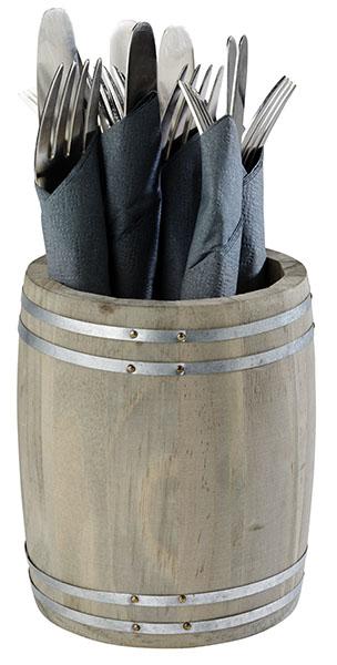 Opbergbox hout - Ø115mm - Van Erkel Winkelmaterialen
