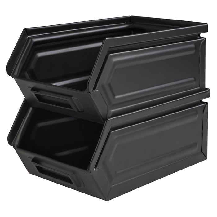 Opbergbox zwart (2.4L) - 230x155x130mm - Van Erkel Winkelmaterialen
