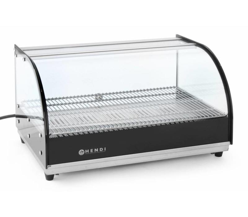 Opzet warmhoudvitrine enkellaags - 554x376x311mm - Van Erkel Winkelmaterialen