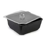 Plexi deksel vierkant (saladebak 2.5L) - 205x205mm - Van Erkel Winkelmaterialen