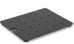 Plexi lekrooster zwart - GN1/ 325x265x17mm - Van Erkel Winkelmaterialen