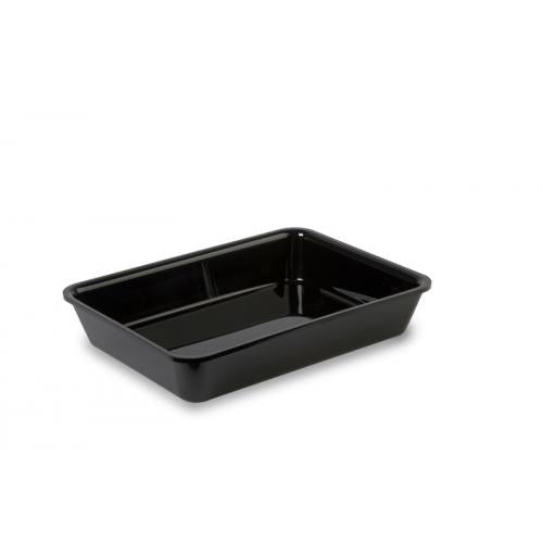 Plexi schaal - 280x210x50mm - Zwart - Van Erkel Winkelmaterialen