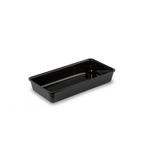 Plexi schaal - 280x140x50mm - Zwart - Van Erkel Winkelmaterialen