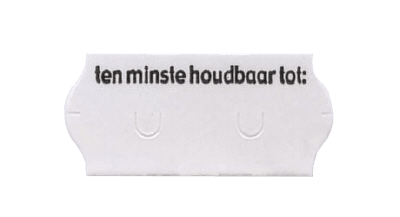 Prijstang etiketten THT - 26x12mm - Permanent - Van Erkel Winkelmaterialen