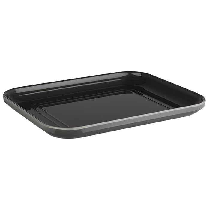 Schaal 'Emma' - 325x265x30mm (GN1/2) - Grijs - Van Erkel Winkelmaterialen