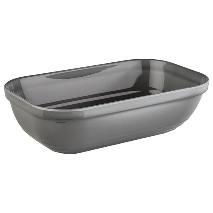 Schaal 'Emma' - 265x162x75mm (GN1/4) - Grijs - Van Erkel Winkelmaterialen