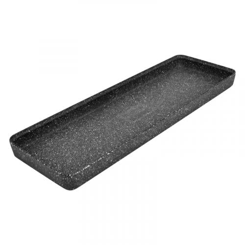 Schaal Kata - 520x173x38mm - Zwart granietlook - Van Erkel Winkelmaterialen