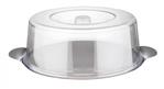 Taart-plateau RVS (incl. kap) - Ø300x110mm - Van Erkel Winkelmaterialen