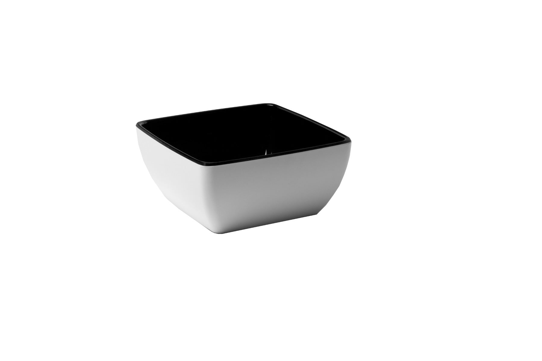 Melamine schaal zwart wit