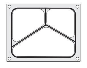 Trayseal matrix (3-delig) Hendi - 227x178mm - Van Erkel Winkelmaterialen