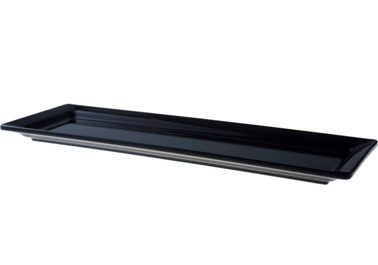 Truyts GN bord - 530x162x29mm (GN2/4) - Zwart - Van Erkel Winkelmaterialen