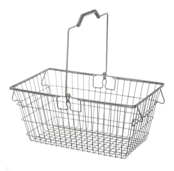Winkelmand verchroomd (20L) - 520x215x305mm - Van Erkel Winkelmaterialen
