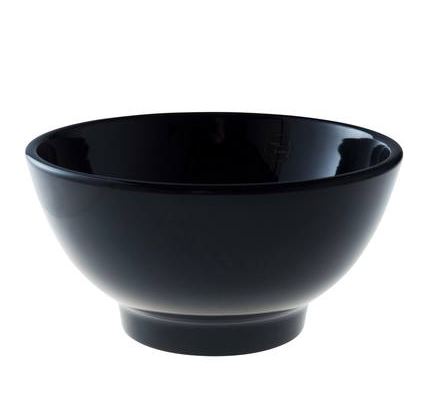 Melamine kom rond zwart