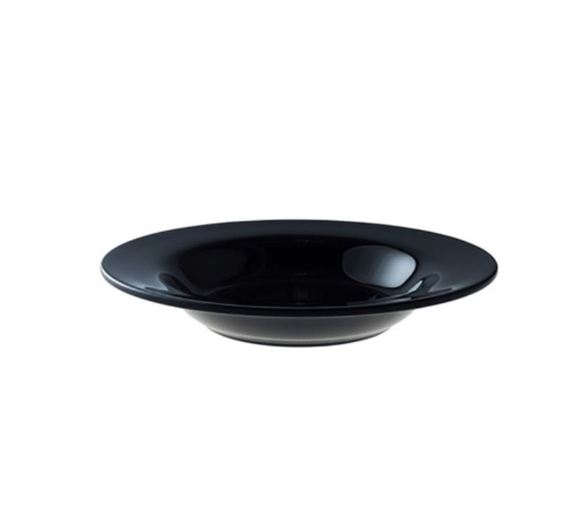 Zwart melamine bord diep