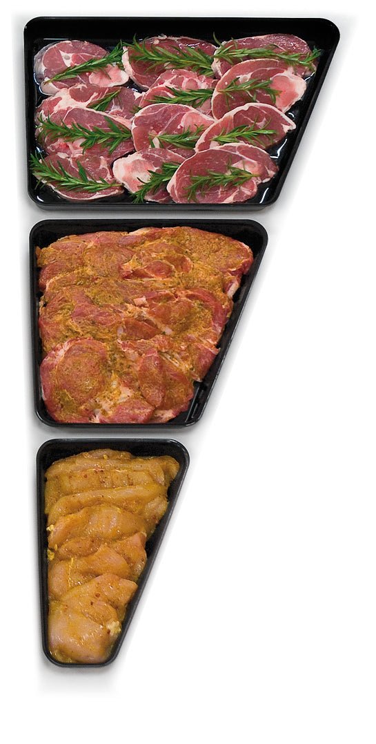 ABS schalenset hoek links (3-delig) - 840x40mm - Zwart - Van Erkel Winkelmaterialen