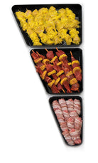 ABS schalenset hoek rechts (3-delig) - 870x20mm - Zwart - Van Erkel Winkelmaterialen