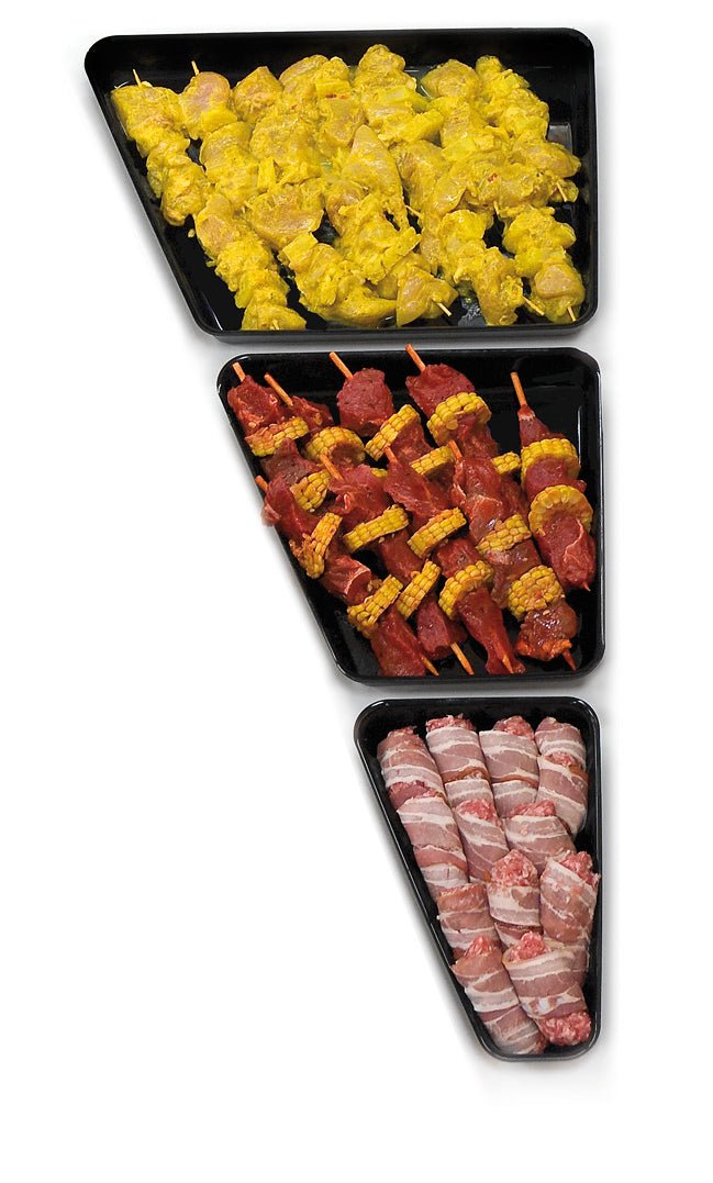 ABS schalenset hoek rechts (3-delig) - 840x40mm - Zwart - Van Erkel Winkelmaterialen
