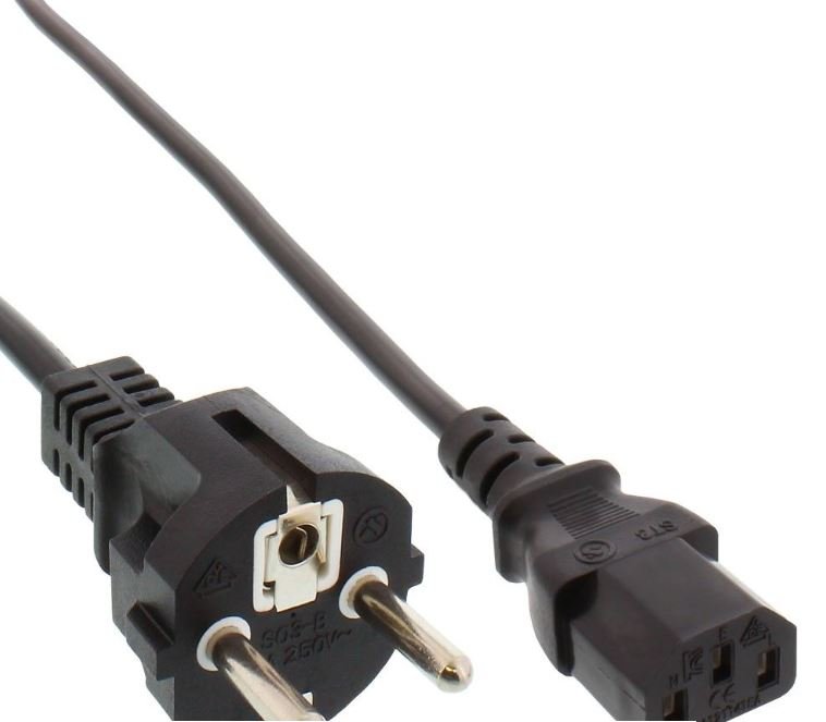 Adapter Zenius/Tattoo2 (stekker met snoer) - Zwart - Evolis - Van Erkel Winkelmaterialen