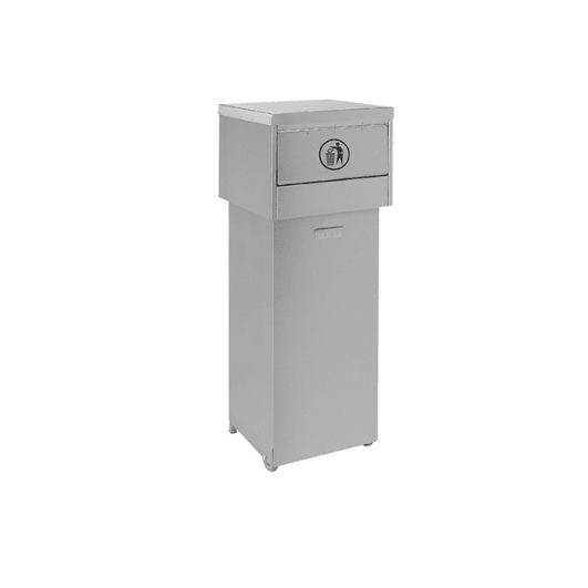 Afvalbak RVS (136L) - 1220x420x420mm - 136L - Van Erkel Winkelmaterialen