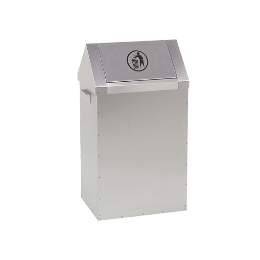 Afvalbak RVS (65L) - 730x400x300mm - 65L - Van Erkel Winkelmaterialen