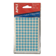 Apli stickers blauw - Ø8mm - Blauw - Van Erkel Winkelmaterialen