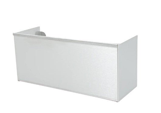 Bakjeshouder groot - 180x415x15mm - Zilver - Van Erkel Winkelmaterialen