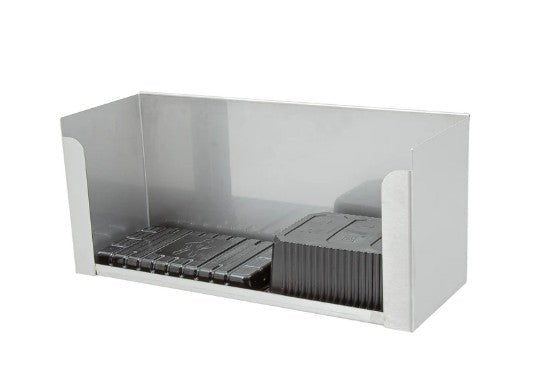 Bakjeshouder groot - 180x415x15mm - Zilver - Van Erkel Winkelmaterialen
