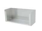 Bakjeshouder groot - 180x415x15mm - Zilver - Van Erkel Winkelmaterialen