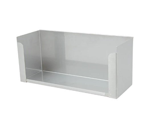Bakjeshouder groot - 180x415x15mm - Zilver - Van Erkel Winkelmaterialen